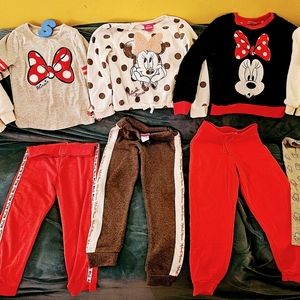 Minnie mouse winter fall bundle girl size 5t 5/6